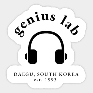 Genius Lab SUGA of BTS (Min Yoongi / Agust D) Sticker